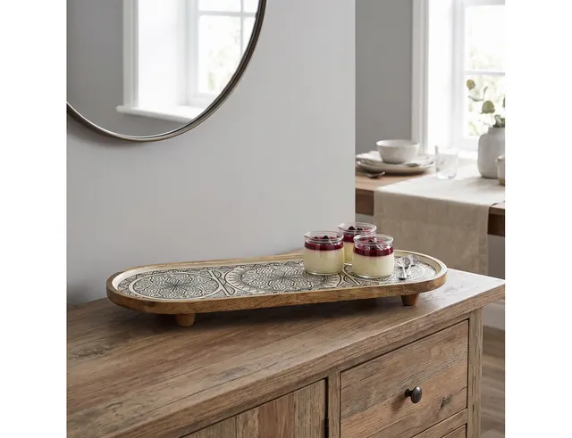 ΞΎΛΙΝΕΣ ΕΠΙΦΆΝΕΙΕΣ ΣΕΡΒΙΡΊΣΜΑΤΟΣ BLACK DUNE MANGO WOOD PRESENTATION PLATTER 50CM A1