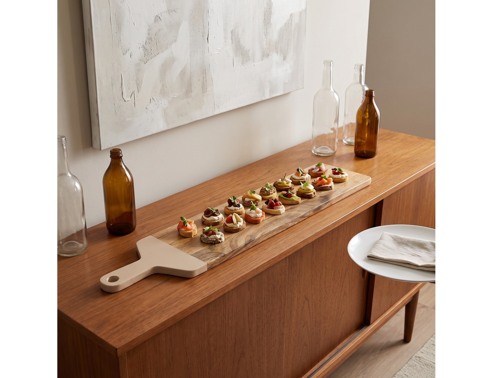 ΞΎΛΙΝΕΣ ΕΠΙΦΆΝΕΙΕΣ ΣΕΡΒΙΡΊΣΜΑΤΟΣ DUNE MANGO WOOD PRESENTATION BOARD, PLAIN, 1M A1/M