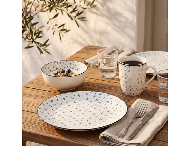 ΠΙΆΤΑ - ΣΕΤ ΔΕΊΠΝΟΥ/ΚΑΦΈ DINNER SET PORCELAIN 16PCS