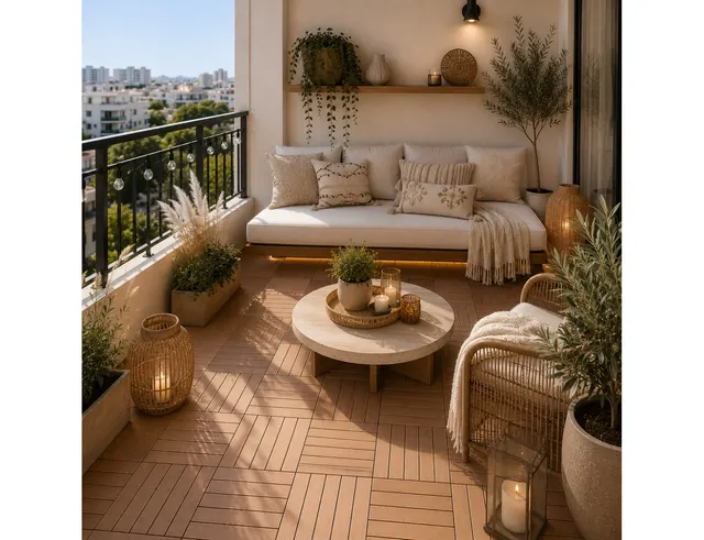 ΠΛΑΚΆΚΙΑ DECK & ΧΛΟΟΤΆΠΗΤΕΣ DECKING TILE SET OF 4PCS 30CM