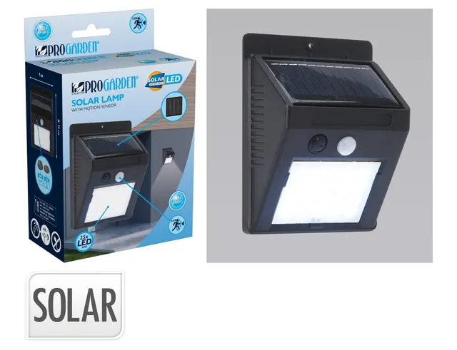Ηλιακό φωτιστικο LED - 12.1x9.5x4.6cm - Μαύρο