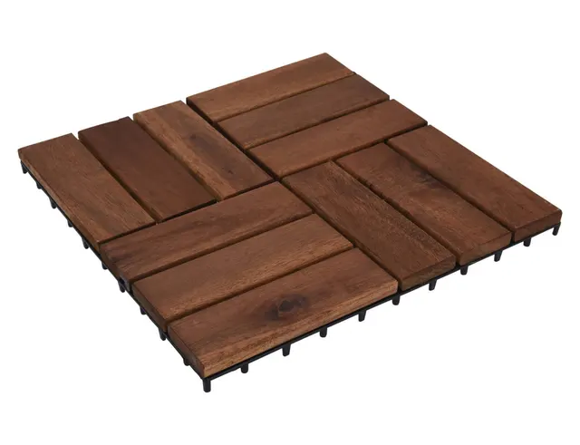 ΠΛΑΚΆΚΙΑ DECK & ΧΛΟΟΤΆΠΗΤΕΣ DECKING TILES 30X30CM SET 4PCS