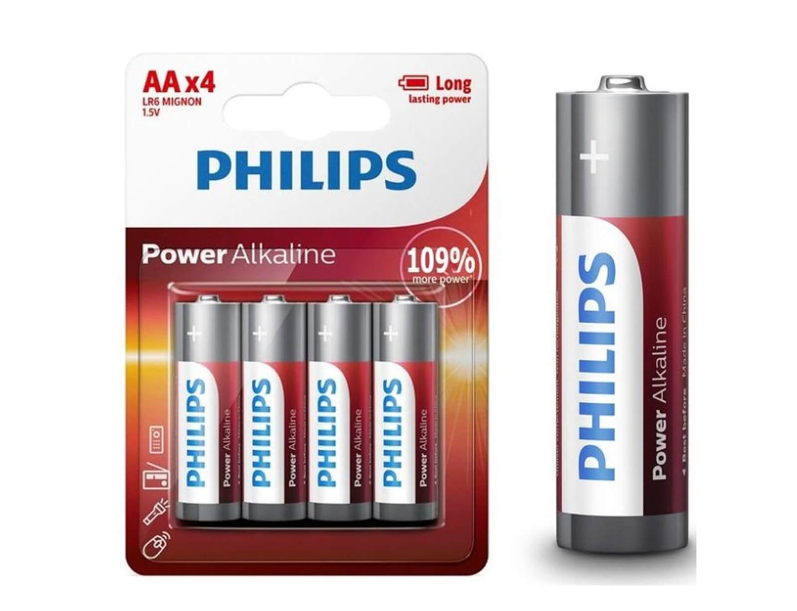 Μπαταρίες Philips AA - 4τμχ