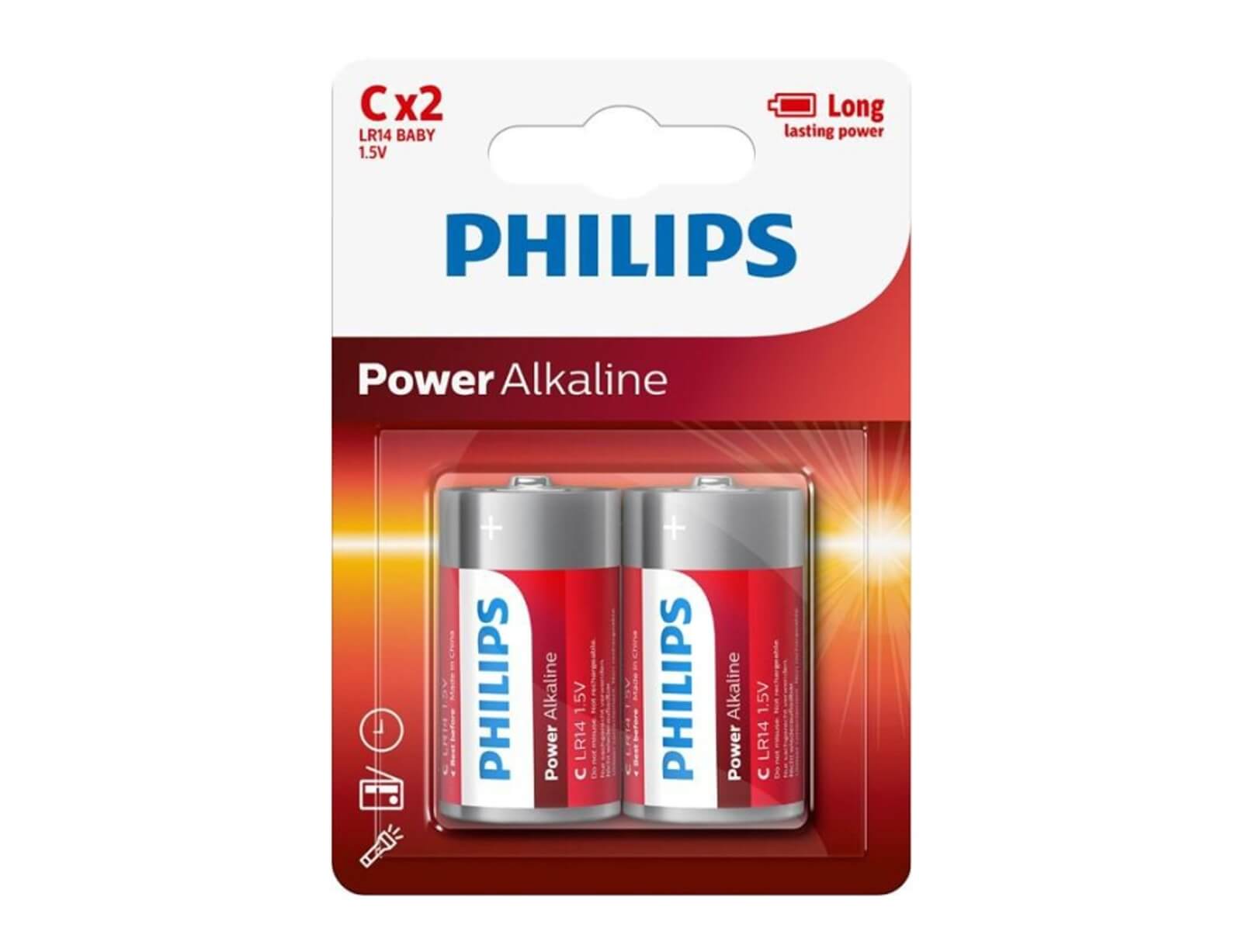 Μπαταρίες Philips C - 2τμχ
