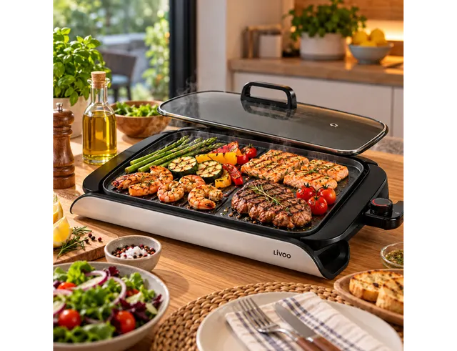 ΗΛΕΚΤΡΙΚΈΣ ΨΗΣΤΑΡΙΈΣ LIVOO PLANCHA GRILL WITH LID