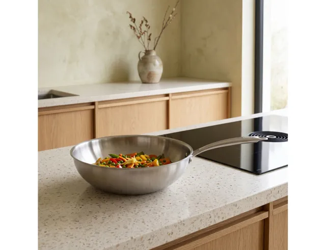ΤΗΓΆΝΙΑ LIVOO BRIGADE STAINLESS STEEL WOK 28 CM