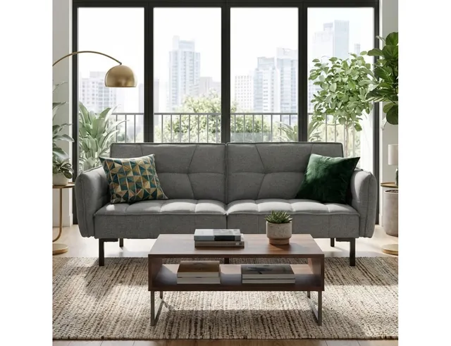 ΚΑΝΑΠΈΔΕΣ & ΣΑΛΌΝΙΑ CONVERTIBLE SOFA GREY