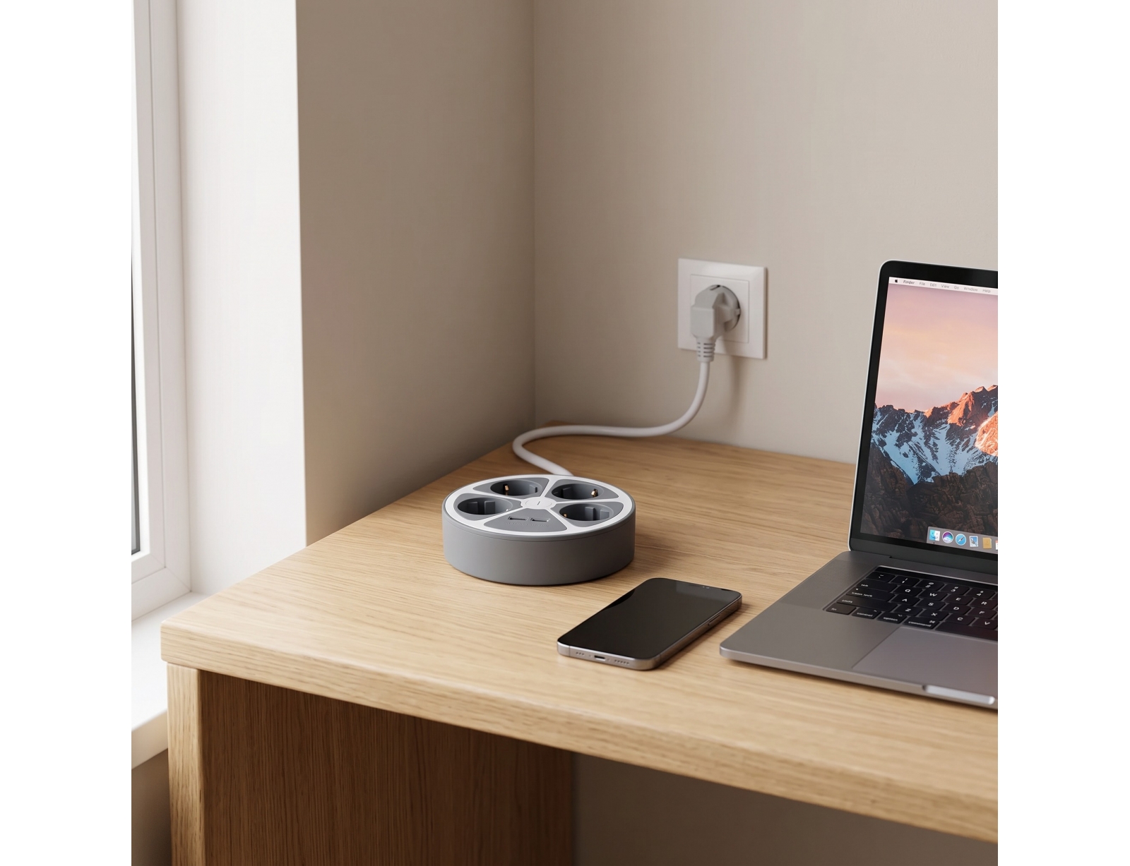Πολύπριζο - 4 Schuko - USB A+C