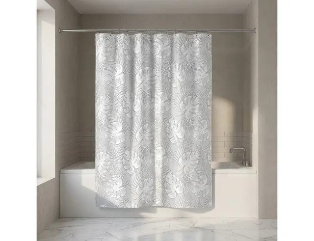 Κουρτίνα μπάνιου Douceur d'intérieur - 180x200cm - Γκρι