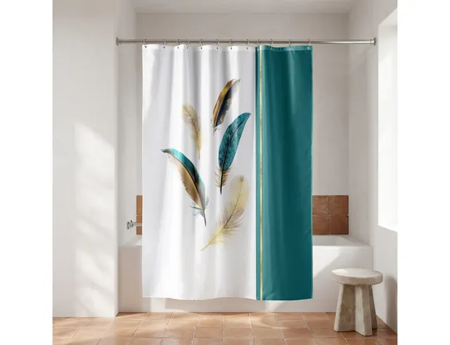 Κουρτίνα μπάνιου Douceur d'intérieur - 180x200cm - Πολύχρωμο