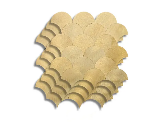 Αυτοκόλλητα πλακάκια Douceur d'intérieur - 25x25cm - 4τμχ - Κίτρινο
