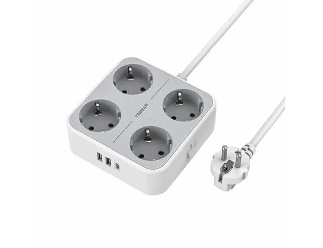 ΠΟΛΎΜΠΡΙΖΑ POWER STRIP TESSAN 7 IN 1 TS-302-C