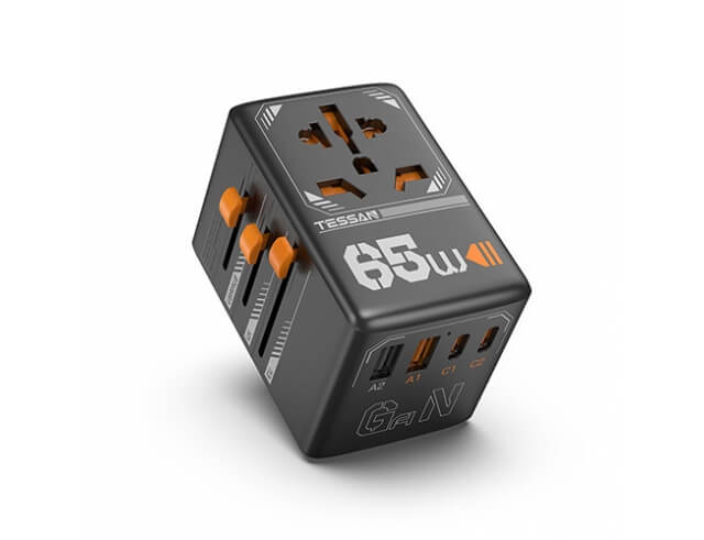 ΦΟΡΤΙΣΤΈΣ & ΚΑΛΏΔΙΑ ΦΌΡΤΙΣΗΣ ΣΥΣΚΕΥΏΝ TESSAN GAN UNIVERSAL TRAVEL ADAPTER TS-WTA03