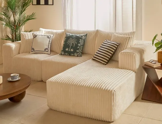 ΚΑΝΑΠΈΔΕΣ & ΣΑΛΌΝΙΑ SOLKA IV CORD COMP ANG SOFA ATMOSPHERA 214247A