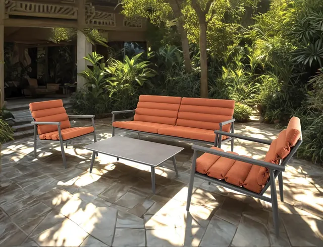ΟΛΟΚΛΗΡΩΜΈΝΑ ΣΈΤ LOUNGESET HARPER TERRA LESLI LIVING 43156