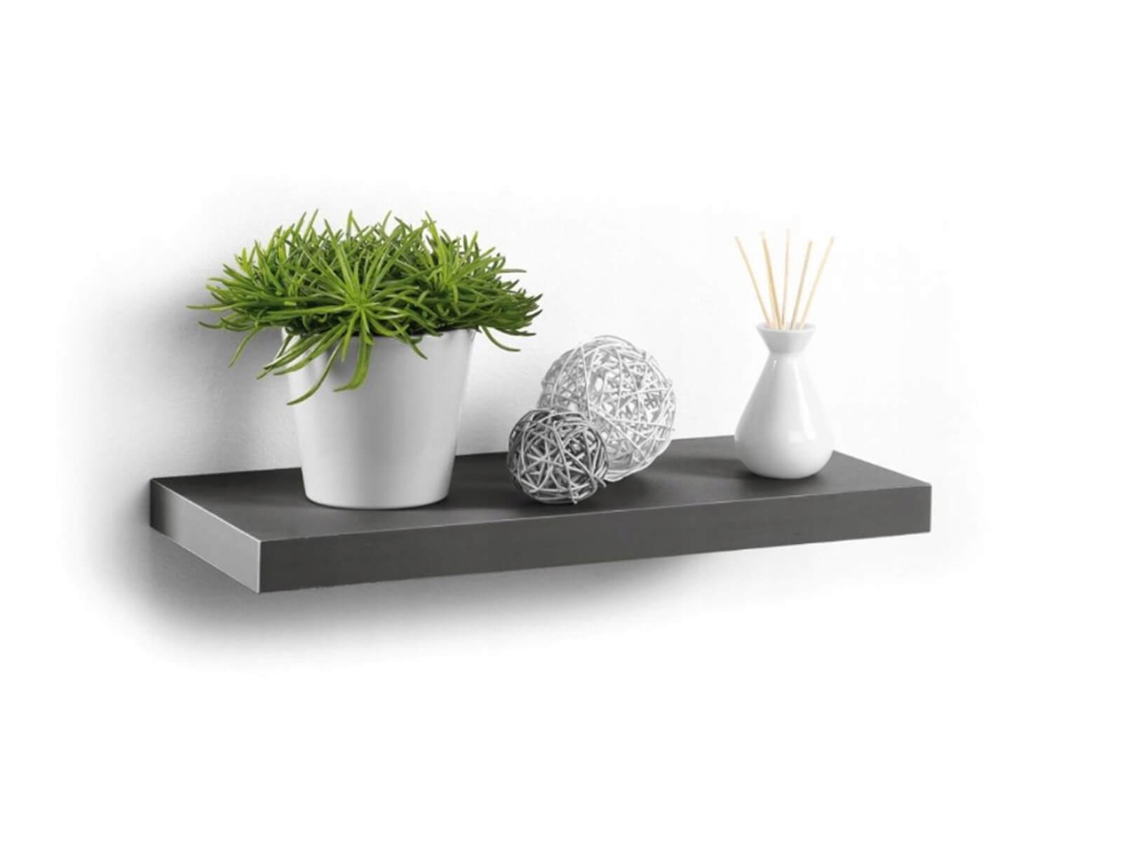 ΡΑΦΙΈΡΕΣ/ΡΆΦΙΑ ΤΟΊΧΟΥ FLOATING SHELF MDF L50*22,8CM ANTHRACITE GREY 6RAN