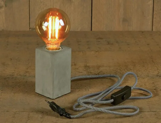 ΦΩΤΙΣΤΙΚΆ ΕΠΙΔΑΠΈΔΙΑ & ΕΠΙΤΡΑΠΈΖΙΑ TABLE LAMP E27 CONCRETE GREY 11 CM ANNAS COLLECTIO