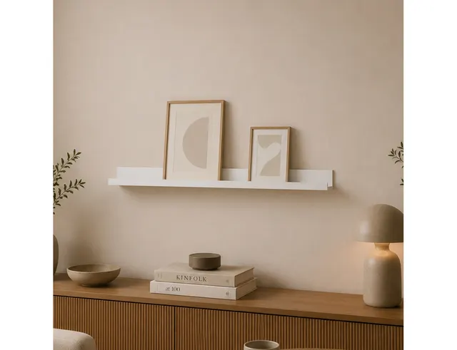 ΡΑΦΙΈΡΕΣ/ΡΆΦΙΑ ΤΟΊΧΟΥ PHOTO SHELF 80*6*7CM WHITE COLOR 6RAN892BC