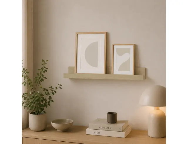 ΡΑΦΙΈΡΕΣ/ΡΆΦΙΑ ΤΟΊΧΟΥ PHOTO SHELF 60*6*7CM LIGHT OAK COLOR 6RAN891CC