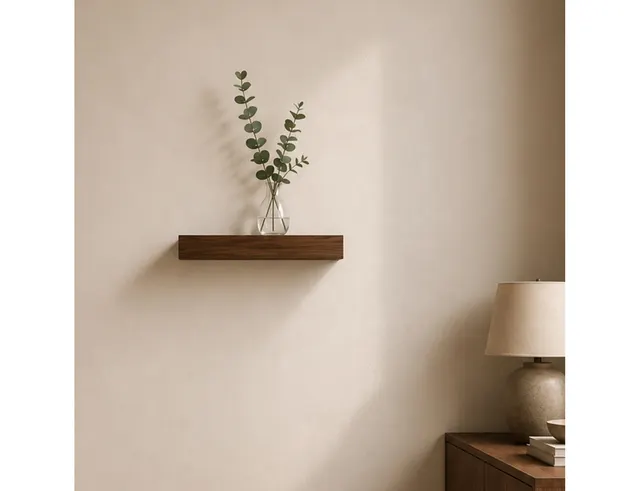 ΡΑΦΙΈΡΕΣ/ΡΆΦΙΑ ΤΟΊΧΟΥ FLOATING MDF SHELF L25*22.8CM ACACIA HOMEA 6RAN790