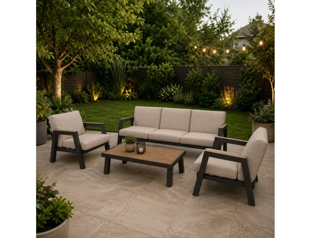 ΟΛΟΚΛΗΡΩΜΈΝΑ ΣΈΤ LOUNGESET MANU, LESLI LIVING 43164