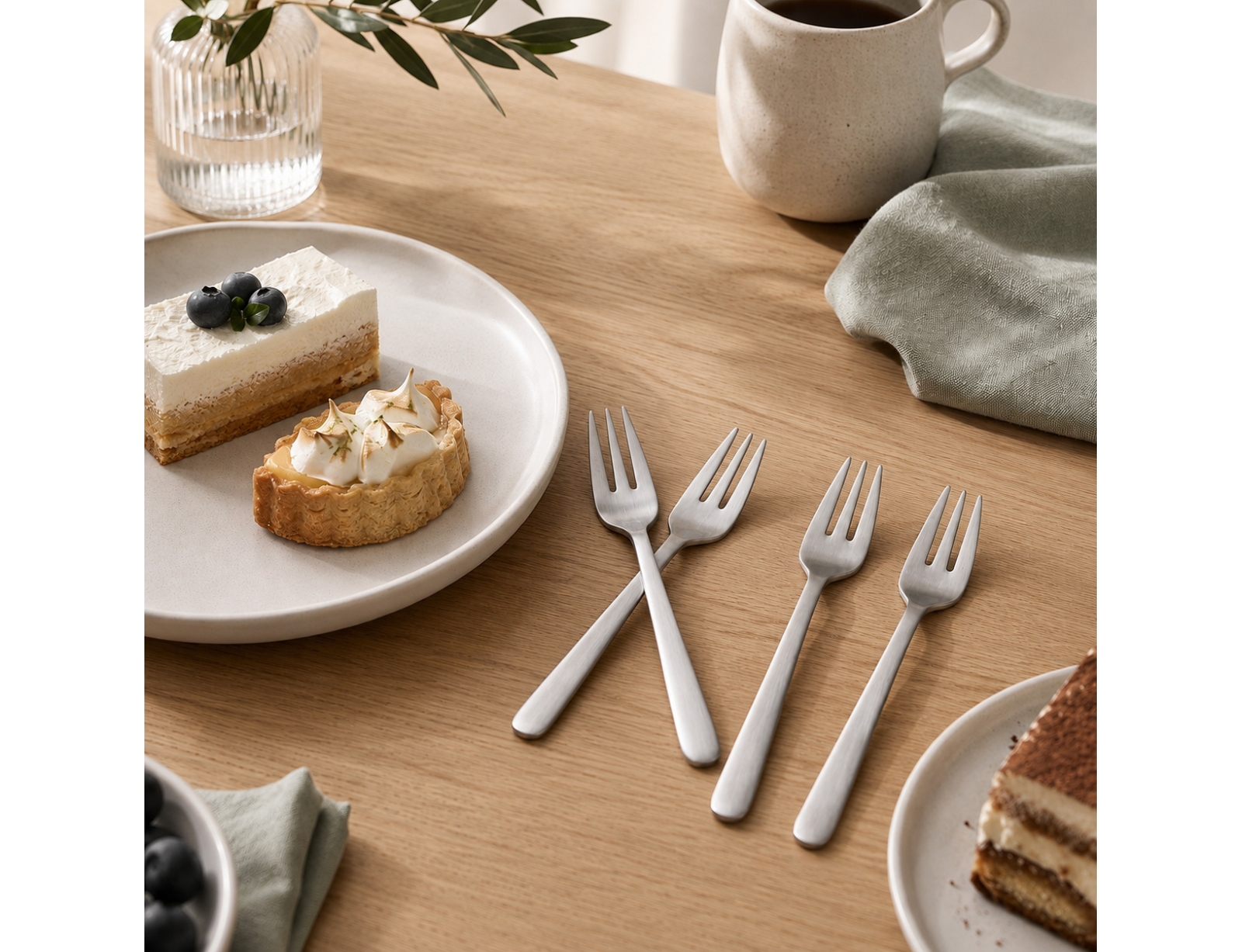 ΜΑΧΑΙΡΟΠΊΡΟΥΝΑ CAKE FORKS - 4 PCS - BLOMUS ENYO