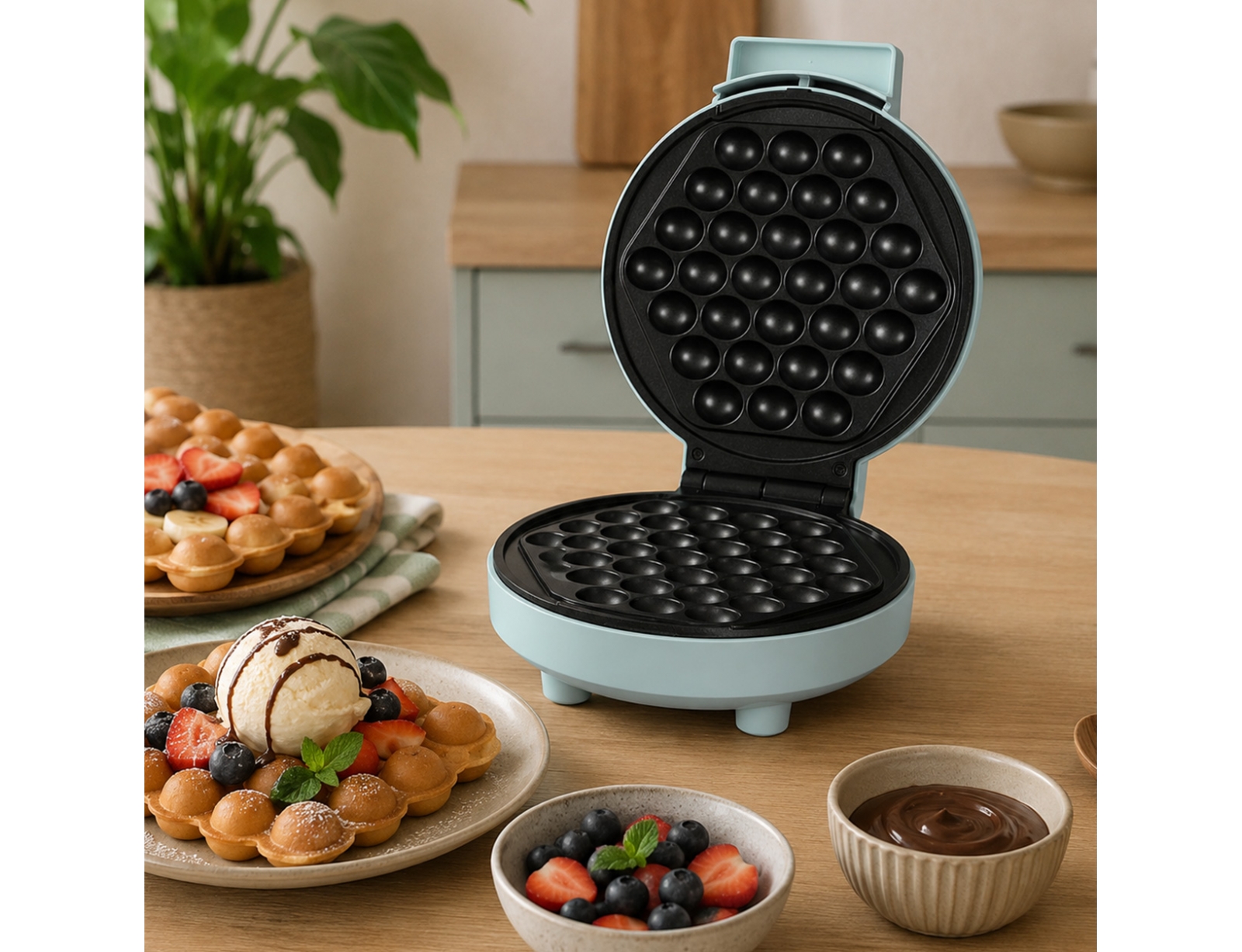 ΒΑΦΛΙΈΡΕΣ- ΚΡΕΠΙΈΡΕΣ BUBBLE WAFFLE MAKER LIVOO DOP233
