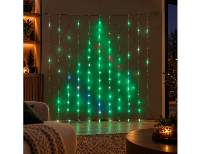 ΣΥΡΜΆΤΙΝΑ & PVC ΛΑΜΠΆΚΙΑ LED CURTAIN 200X200CM 400L