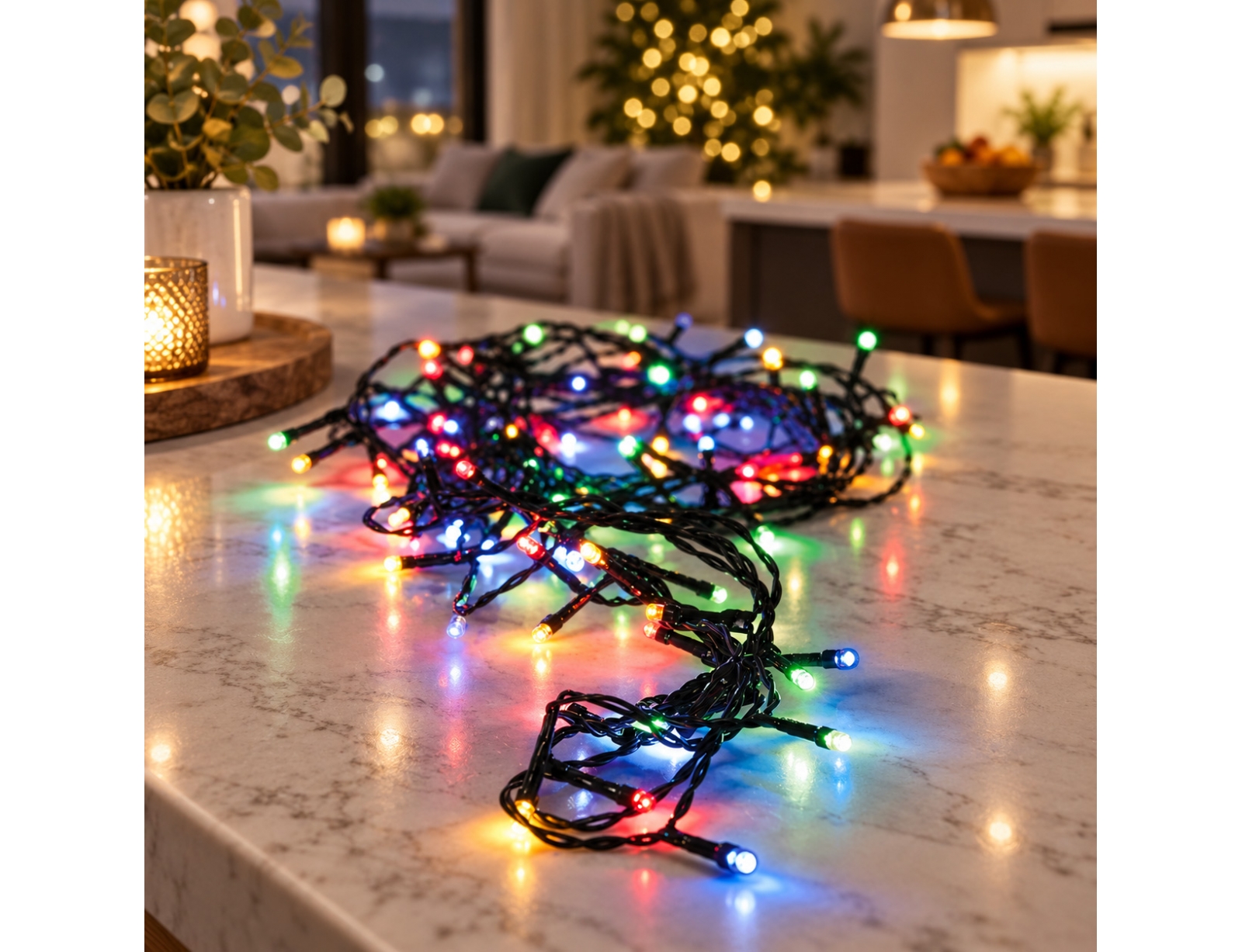 ΣΥΡΜΆΤΙΝΑ & PVC ΛΑΜΠΆΚΙΑ LED LED LIGHTS 120LED MULTI