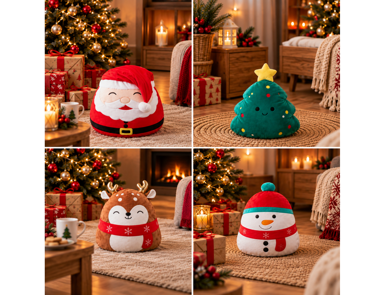 ΜΑΞΙΛΆΡΙΑ ΔΙΑΚΟΣΜΗΤΙΚΆ ΕΣΩΤΕΡΙΚΟΎ ΧΏΡΟΥ XMAS PILLOW PLUSH 45CM 4ASS P11100420