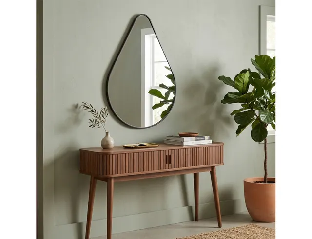 ΔΙΑΚΟΣΜΗΤΙΚΟΊ ΚΑΘΡΈΦΤΕΣ LEN-FRA WALL MIRROR RIVERSIDE BLACK 50 X 75CM