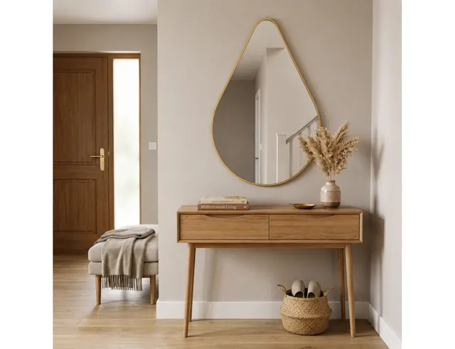 ΔΙΑΚΟΣΜΗΤΙΚΟΊ ΚΑΘΡΈΦΤΕΣ LEN-FRA WALL MIRROR RIVERSIDEII GOLD 60 X 90 CM