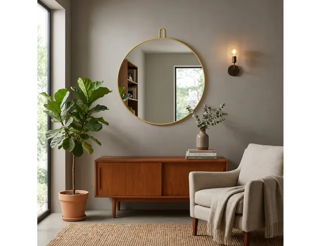 ΔΙΑΚΟΣΜΗΤΙΚΟΊ ΚΑΘΡΈΦΤΕΣ LEN-FRA WALL MIRROR CLEVELAND GOLD COLOURED 80 X 9