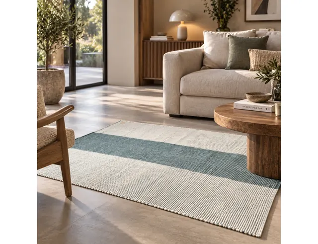 ΧΑΛΙΆ LESLI LIVING ESQUINA RUG JADE GREEN/WHITE140 X 200