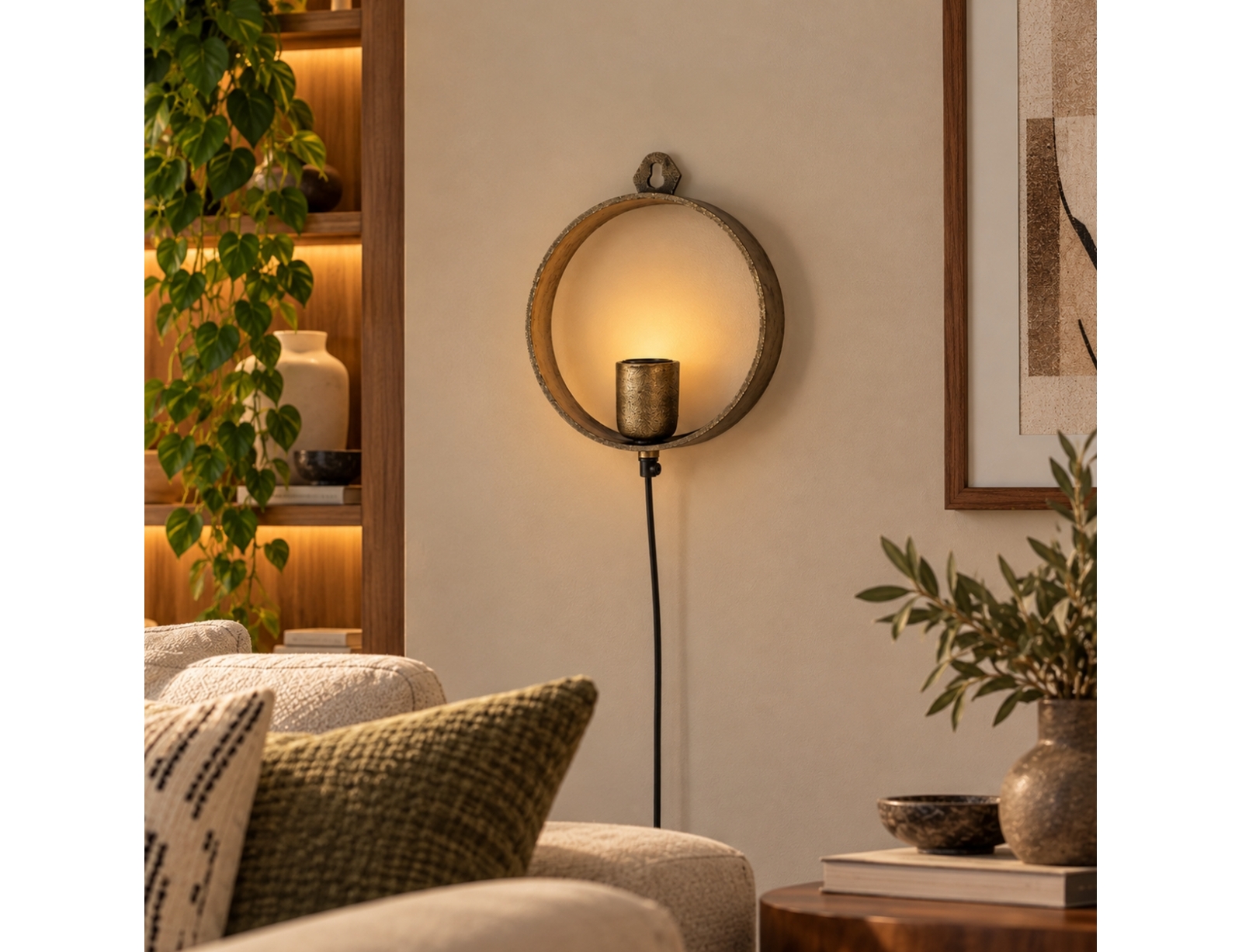 ΦΩΤΙΣΤΙΚΆ ΕΠΙΔΑΠΈΔΙΑ & ΕΠΙΤΡΑΠΈΖΙΑ COUNTRYFIELD WALL LAMP LARGO BRASS-COLOURED EU PLU