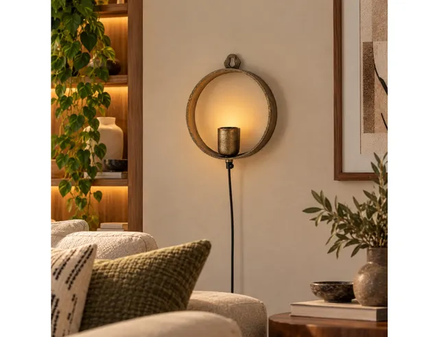 ΦΩΤΙΣΤΙΚΆ ΕΠΙΔΑΠΈΔΙΑ & ΕΠΙΤΡΑΠΈΖΙΑ COUNTRYFIELD WALL LAMP LARGO BRASS-COLOURED EU PLU