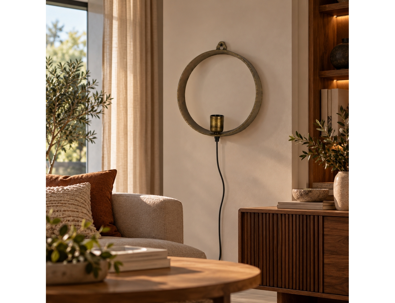 ΦΩΤΙΣΤΙΚΆ ΕΠΙΔΑΠΈΔΙΑ & ΕΠΙΤΡΑΠΈΖΙΑ COUNTRYFIELD WALL LAMP LARGO BRASS-COLOURED EU PLU