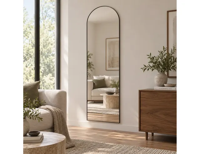 ΔΙΑΚΟΣΜΗΤΙΚΟΊ ΚΑΘΡΈΦΤΕΣ LEN-FRA WALL MIRROR DETROIT BLACK 50 X 170 CM