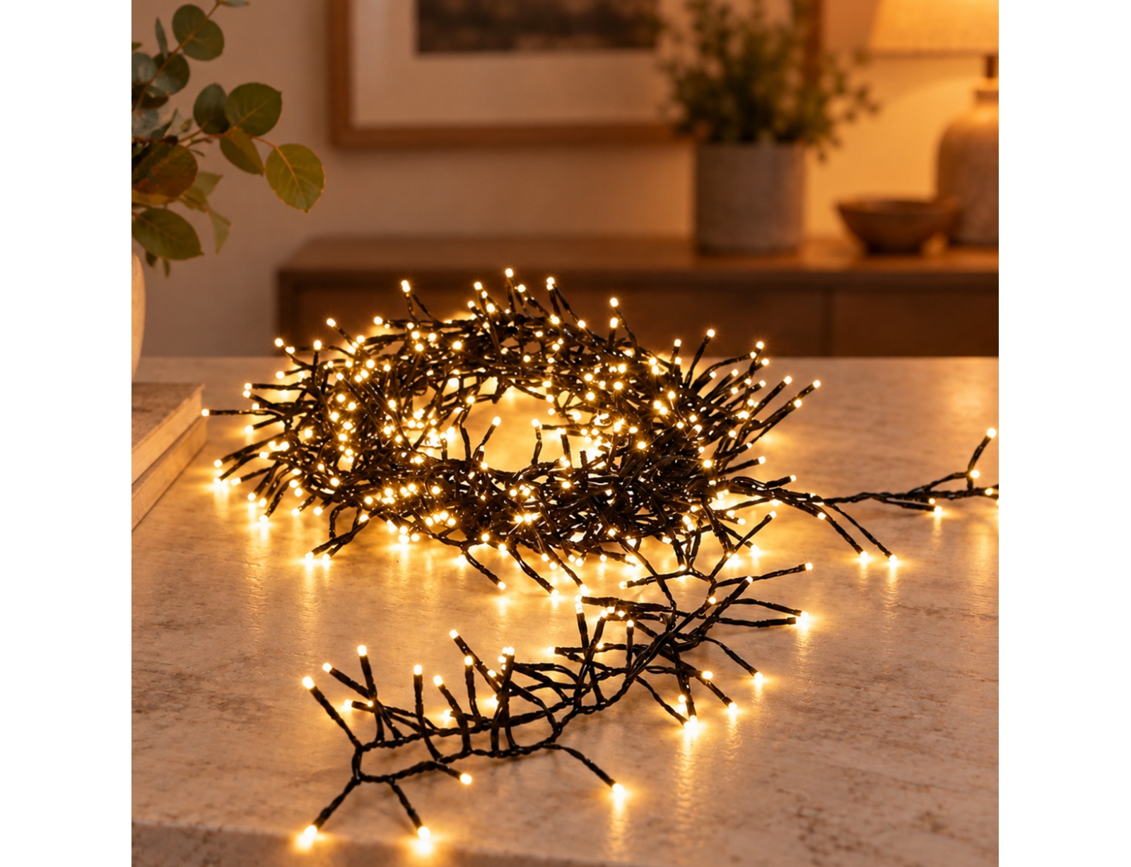 ΣΥΡΜΆΤΙΝΑ & PVC ΛΑΜΠΆΚΙΑ LED TREECLUSTER 768LED WARM WHITE