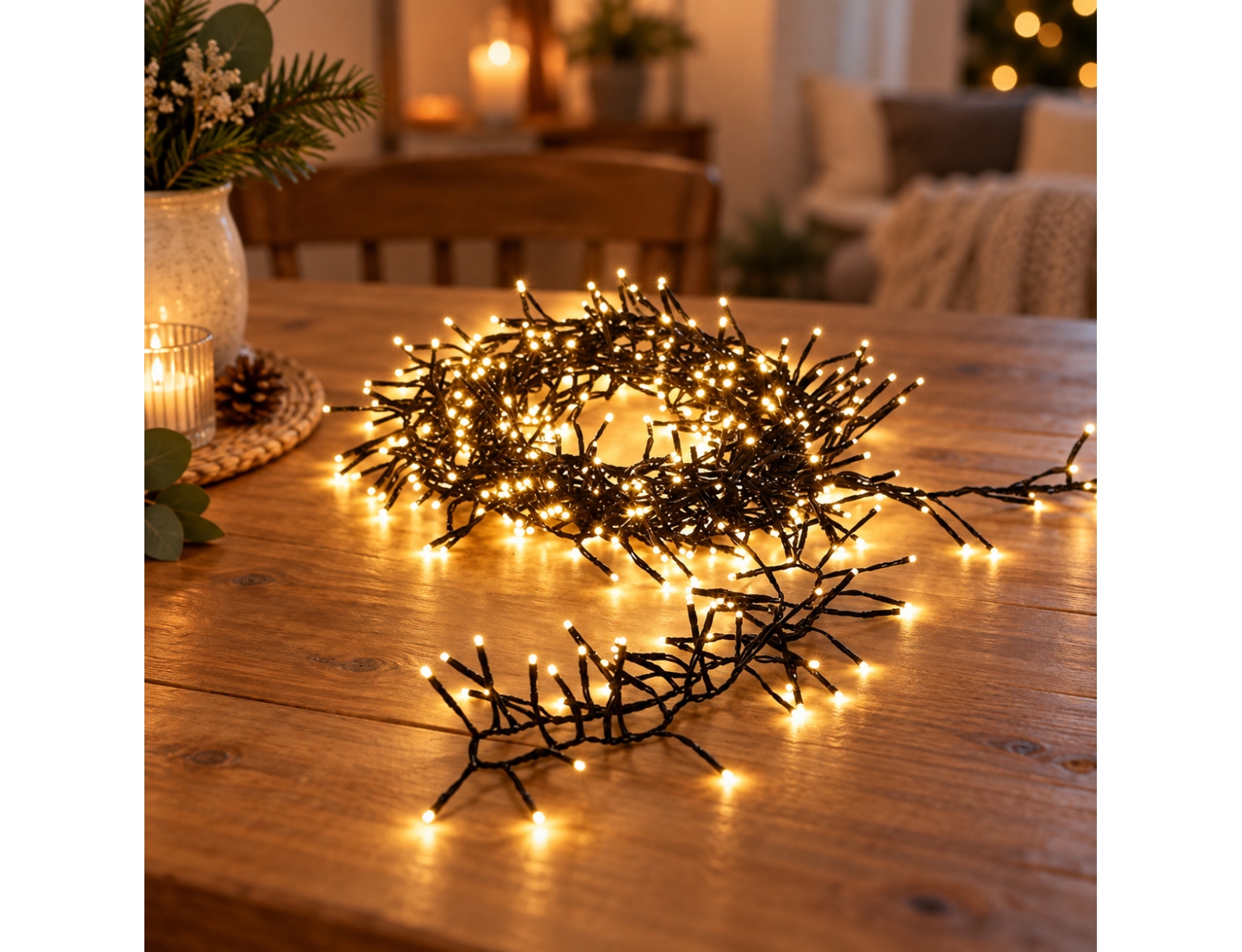 ΣΥΡΜΆΤΙΝΑ & PVC ΛΑΜΠΆΚΙΑ LED TREECLUSTER 960LED WARM WHITE