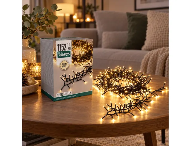 ΣΥΡΜΆΤΙΝΑ & PVC ΛΑΜΠΆΚΙΑ LED TREECLUSTER 1152LED WARM WHITE