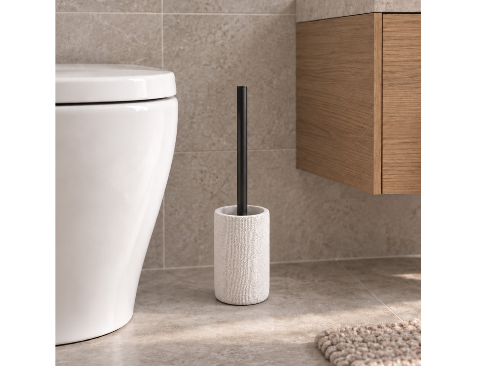 ΑΞΕΣΟΥΆΡ ΜΠΆΝΙΟΥ TOILET BRUSH WOVEN SPA BLANC DOUCEUR D INTERIEUR