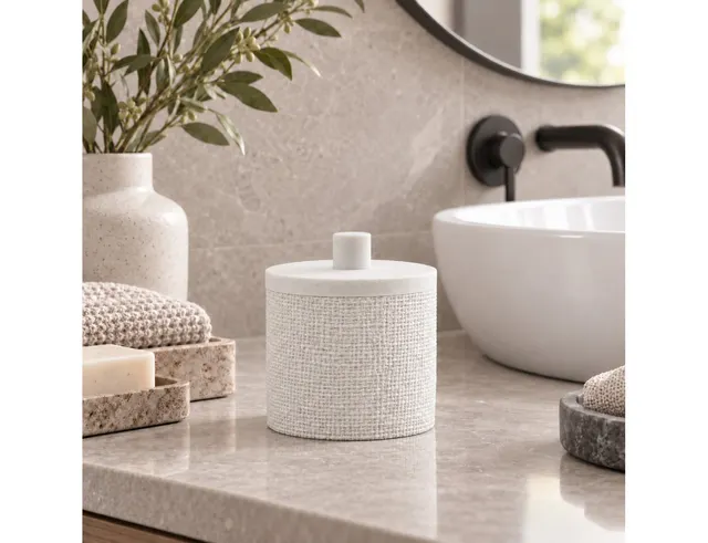 ORGANIZERS & ΘΉΚΕΣ ΤΑΚΤΟΠΟΊΗΣΗΣ COTTON JAR WOVEN SPA BLANC DOUCEUR D INTERIEUR