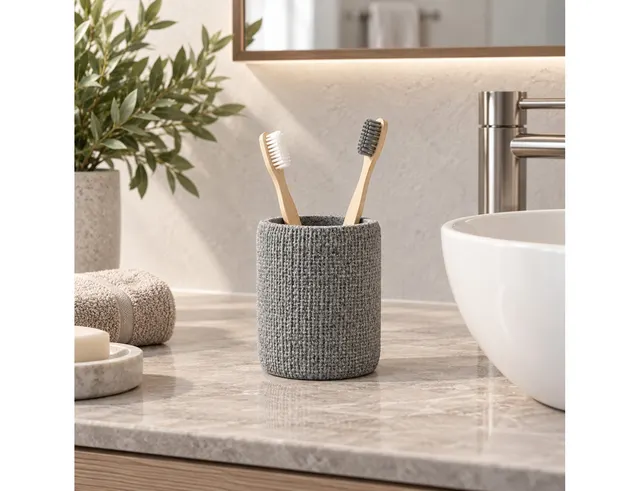 ΑΞΕΣΟΥΆΡ ΜΠΆΝΙΟΥ TUMBLER WOVEN SPA GRIS DOUCEUR D INTERIEUR