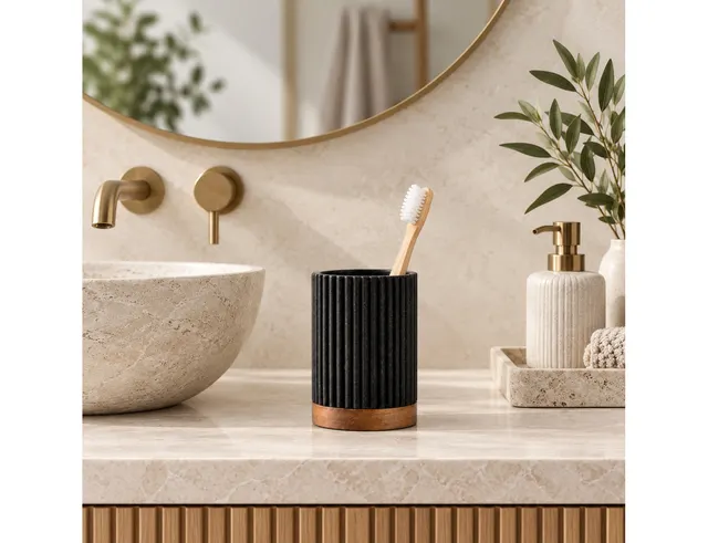 ΑΞΕΣΟΥΆΡ ΜΠΆΝΙΟΥ TUMBLER ACACIA NIAGARA NOIR DOUCEUR D INTERIEUR