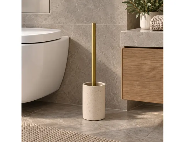 ΑΞΕΣΟΥΆΡ ΜΠΆΝΙΟΥ TOILET BRUSH PLAIN POLYRESIN ORIA SABLE DOUCEUR D