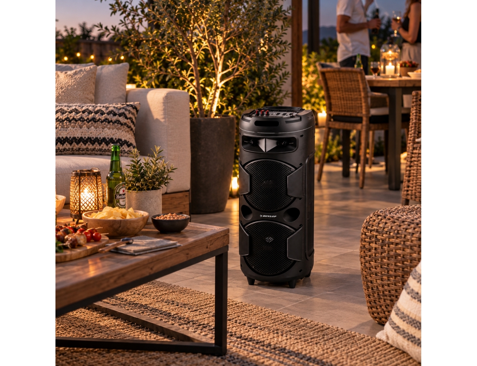 ΦΟΡΗΤΆ ΗΧΕΊΑ SPEAKER KARAOKE BT 40W DUNLOP