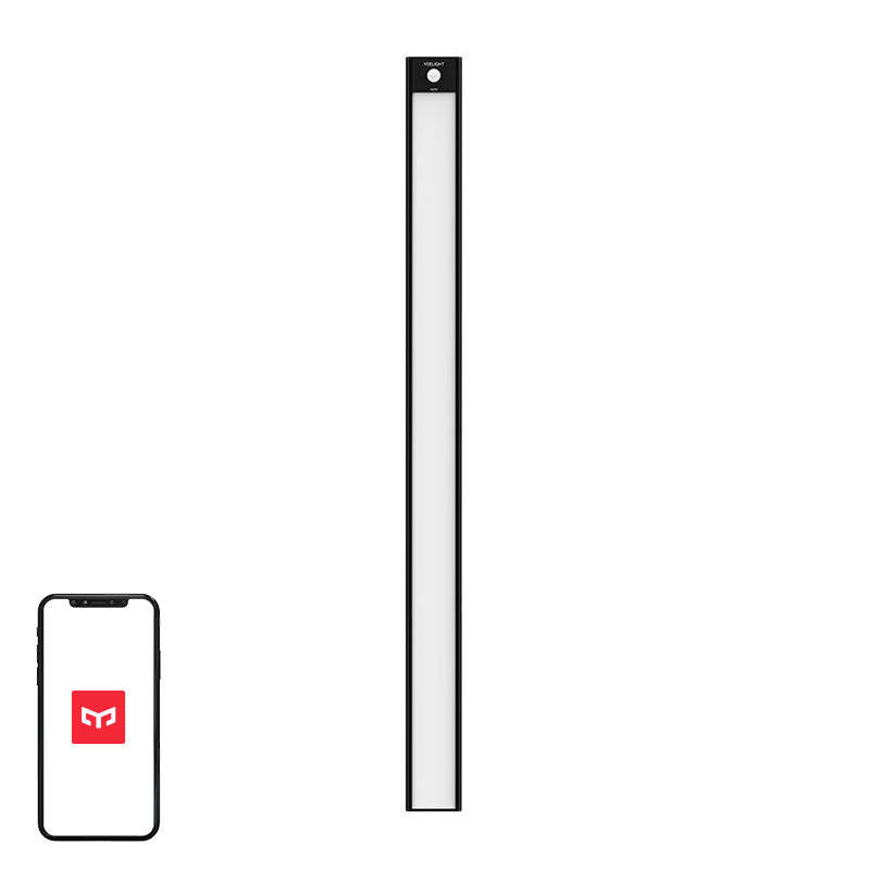 Xiaomi Yeelight Motion Sensor Closet Light A60, 2200mAh, (600x40x9mm), 4000k.Μαύρο EU YL00080