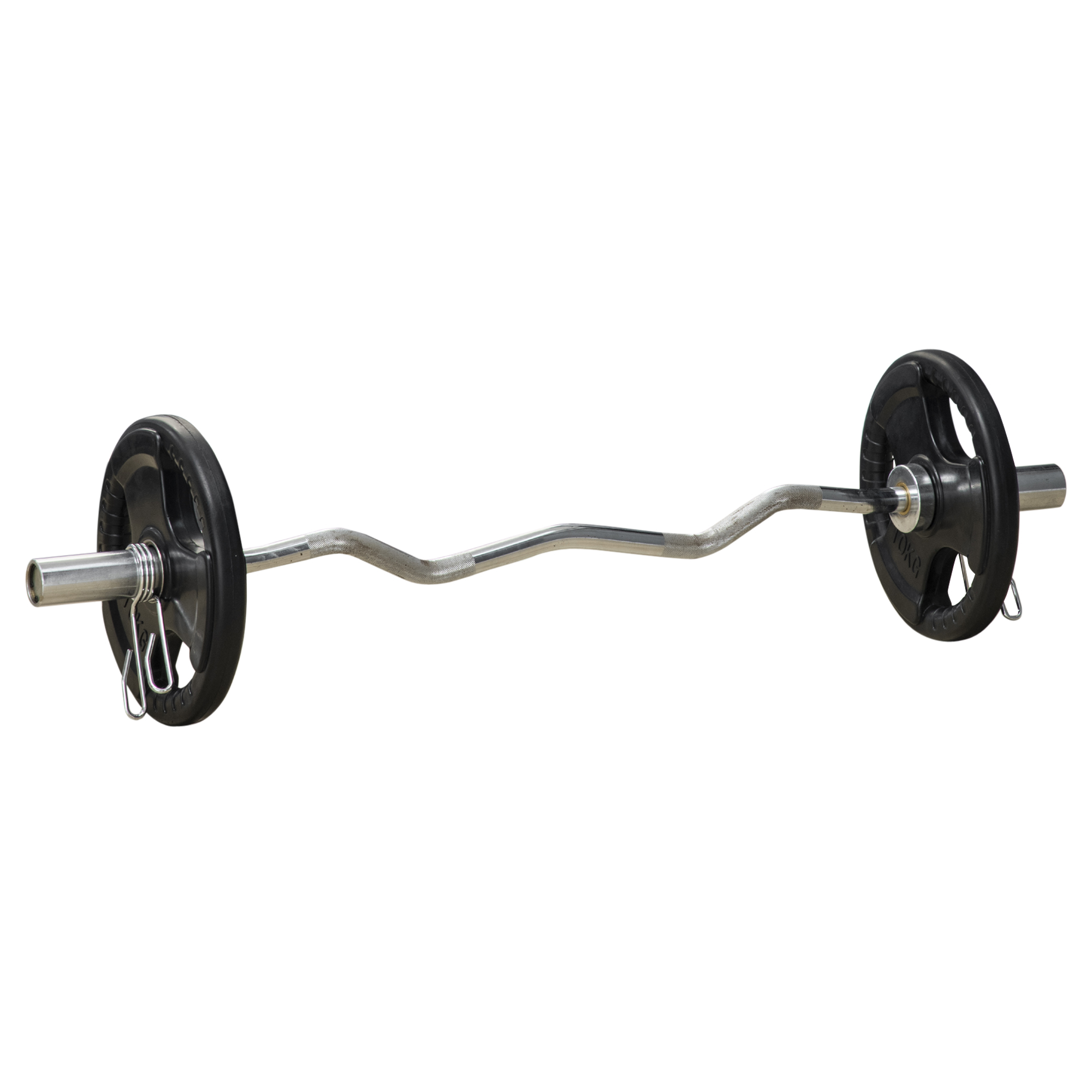 Πλάκες βάρους, σετ 2, 10 kg ανά πιάτο, τρεις λαβές, ελαστική επίστρωση φιλική προς το δάπεδο, μέταλλο