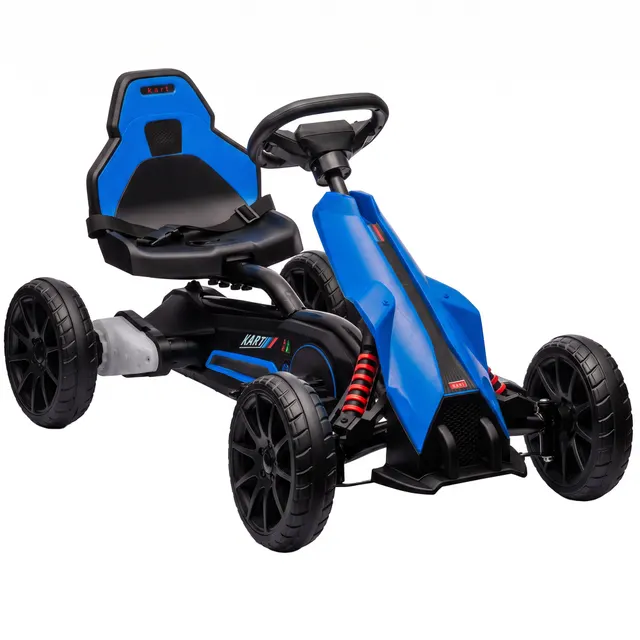 Ηλεκτρικό Go-Kart για Παιδιά 3-5 km/h Gokart με 2-Φατρία Ρυθμιζόμενη Ταχύτητα, Ζώνη Ασφαλείας, EVA Ρόδες για 3-8